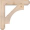 Ekena Millwork Westlake Craftsman Smooth Bracket w/ Offset Brace, Douglas Fir, 5 1/2"W x 22"D x 22"H BKT0604X22X22WTL04SDF - alternate 3